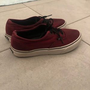 Burgundy vans